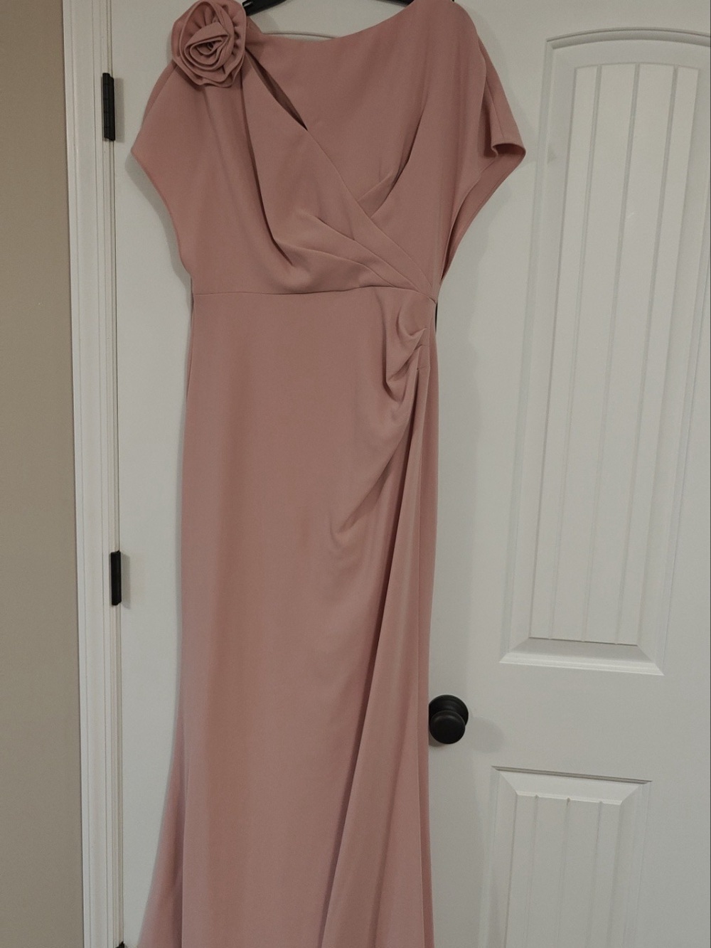 Teri Jon Blush Pink Wedding guest Dress